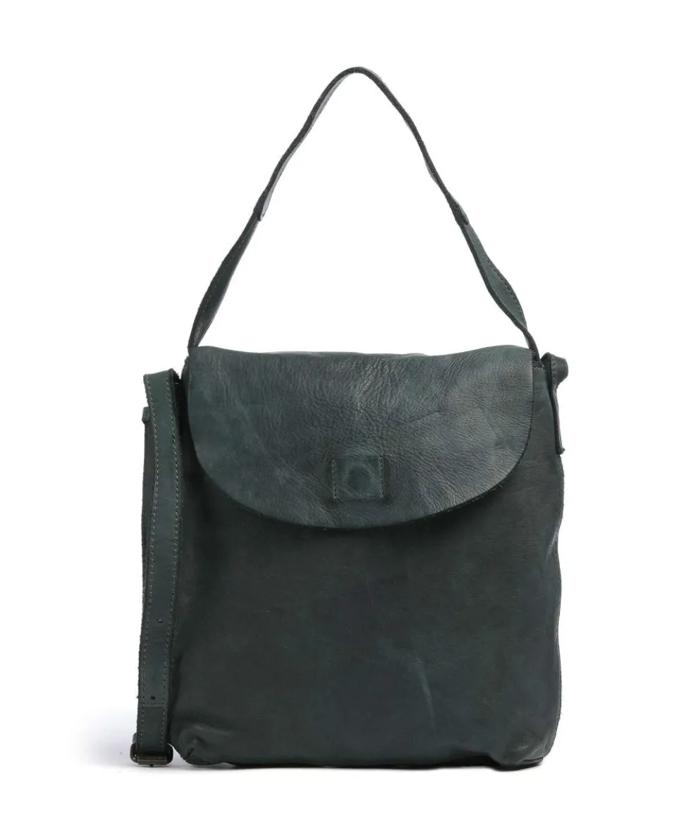 Submarine Shoulder bag grained cow leather dark green