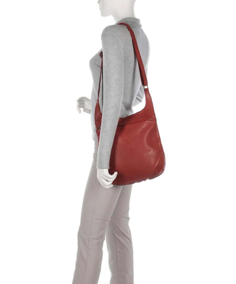 Submarine Shoulder bag fine grain cow leather red