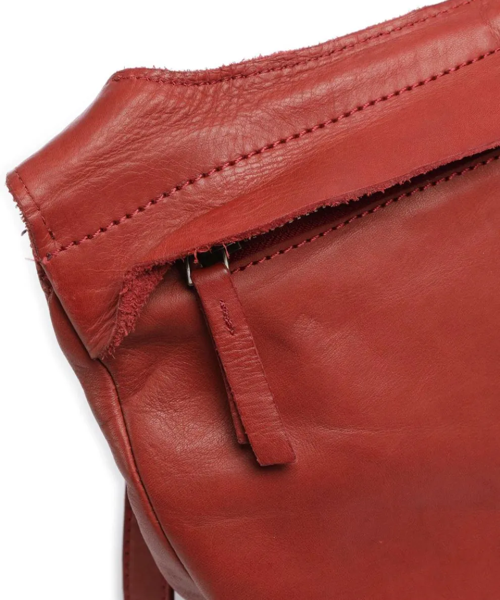 Submarine Shoulder bag fine grain cow leather red