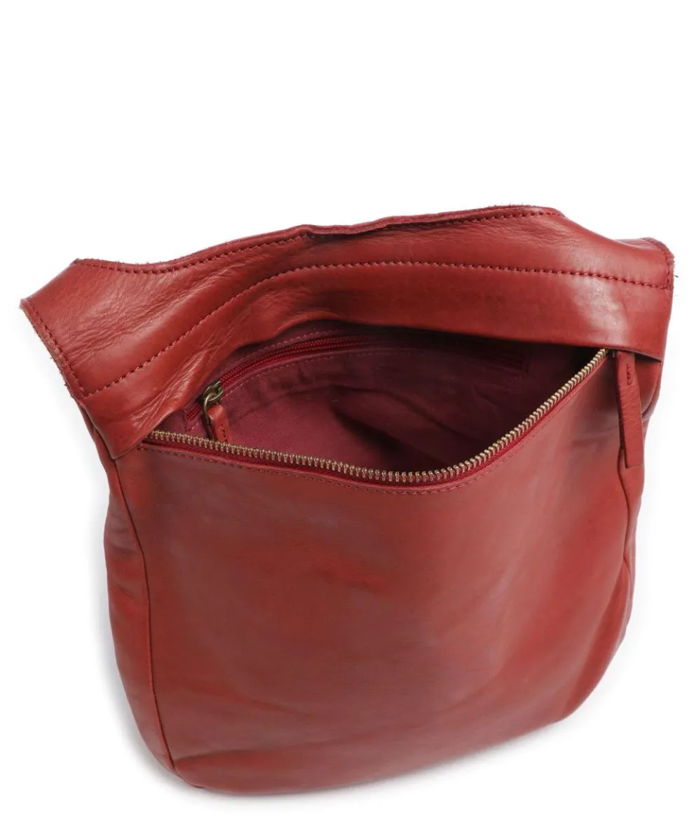 Submarine Shoulder bag fine grain cow leather red