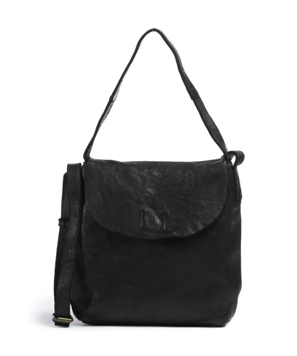 Submarine Shoulder bag grained cow leather black