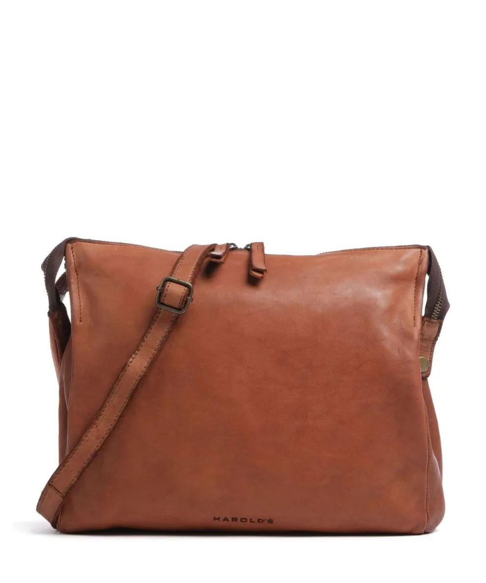 Submarine Shoulder bag grained cow leather cognac