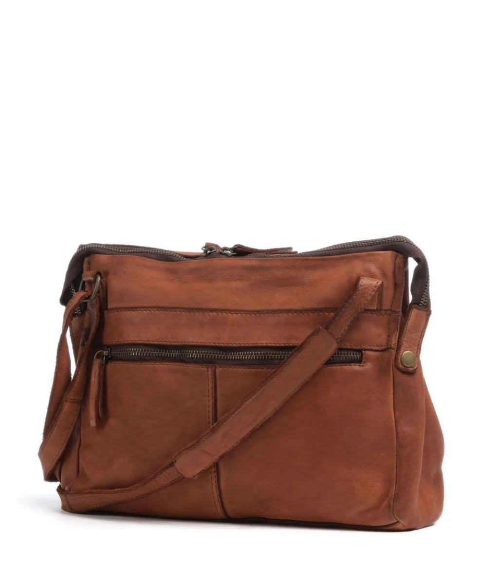 Submarine Shoulder bag grained cow leather cognac