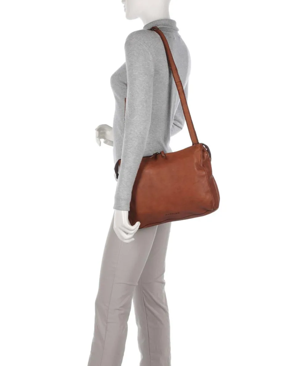 Submarine Shoulder bag grained cow leather cognac