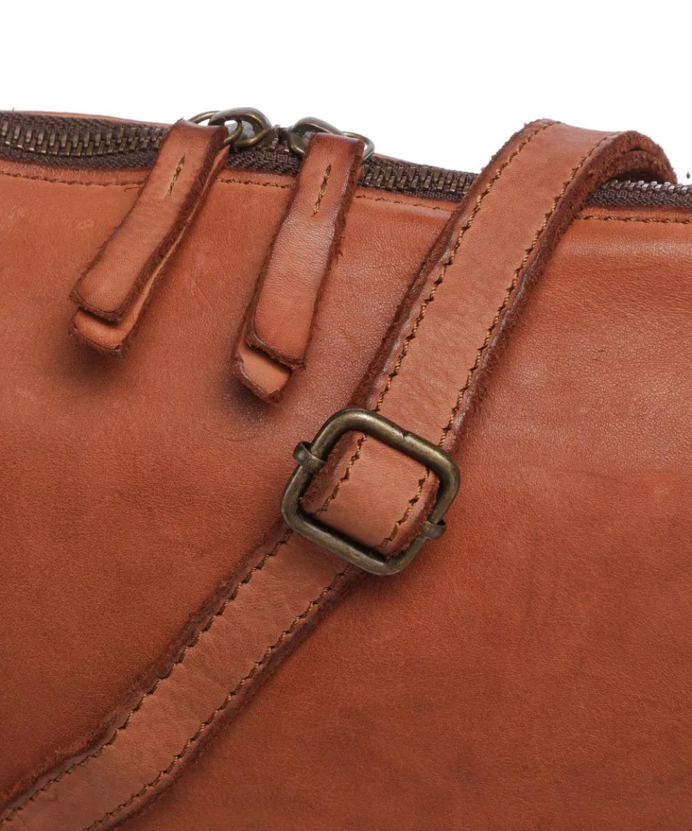 Submarine Shoulder bag grained cow leather cognac