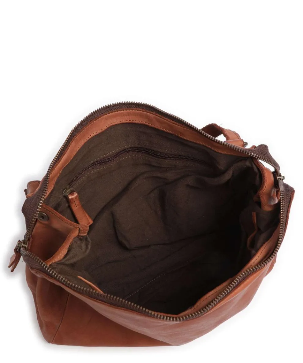 Submarine Shoulder bag grained cow leather cognac