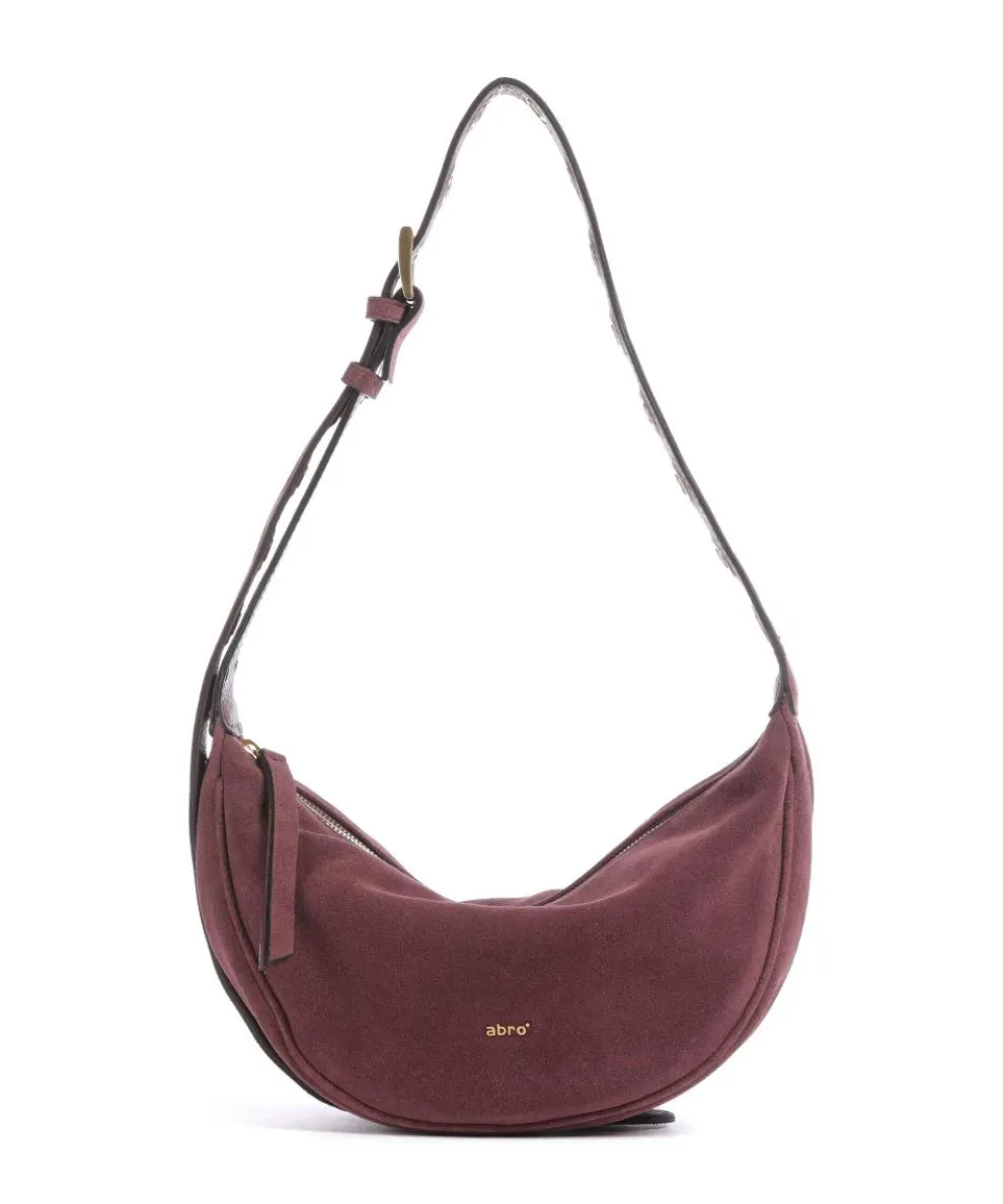 Suede By My Side Small Shoulder bag brushed leather wine
