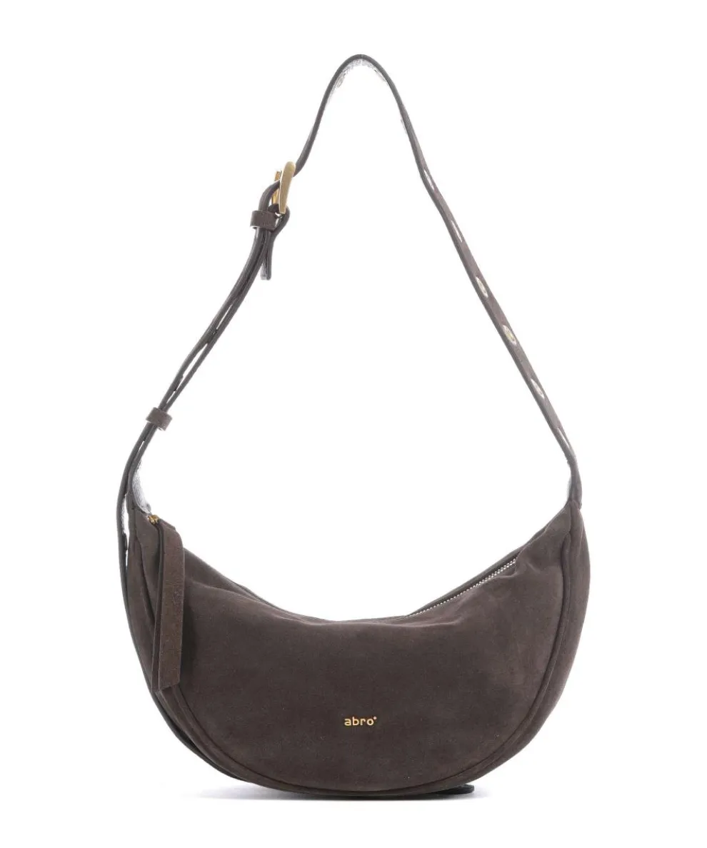 Suede By My Side Small Shoulder bag brushed leather dark brown