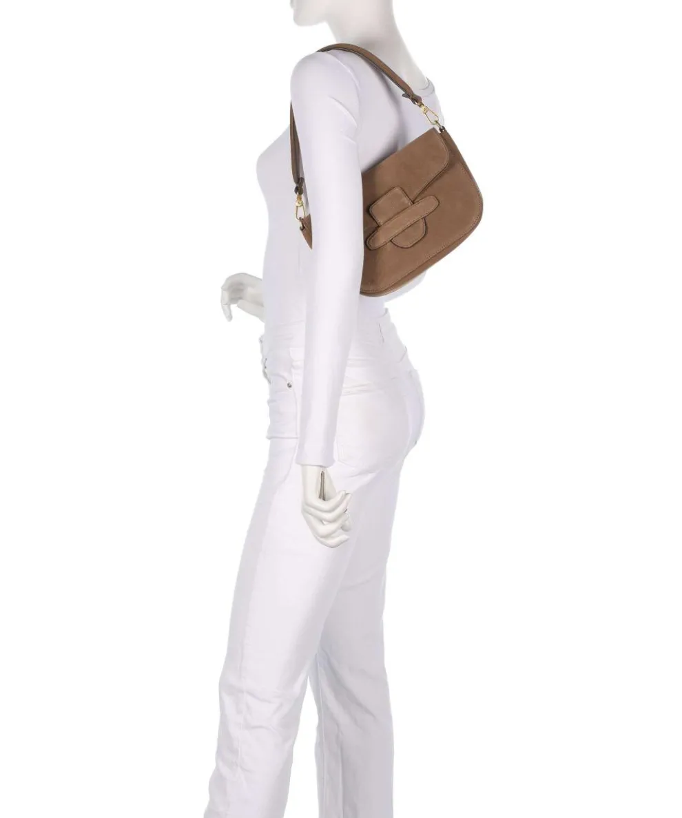 Suede Camilla Shoulder bag brushed leather camel