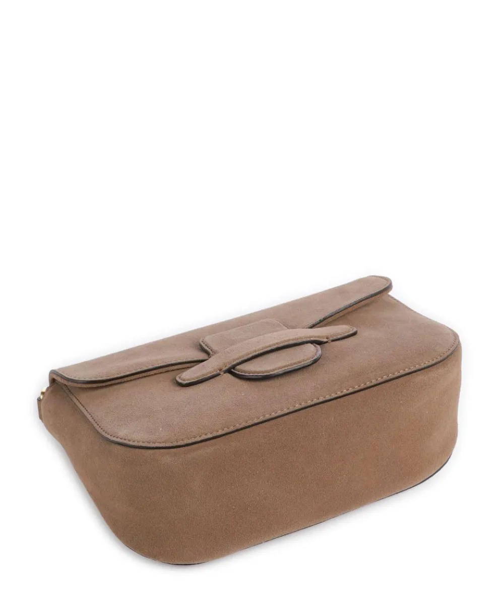 Suede Camilla Shoulder bag brushed leather camel