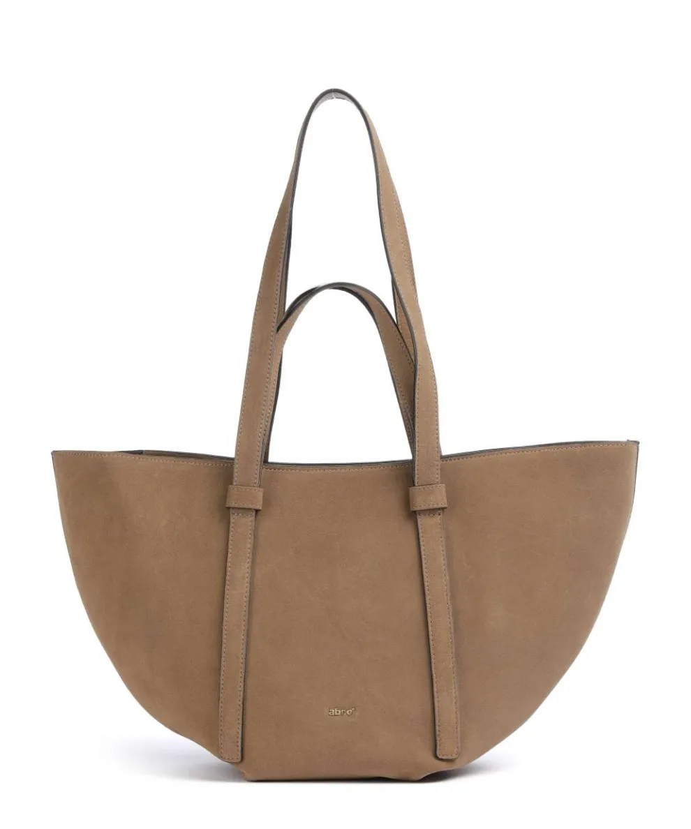Suede Cosmo Medium Tote bag brushed leather camel