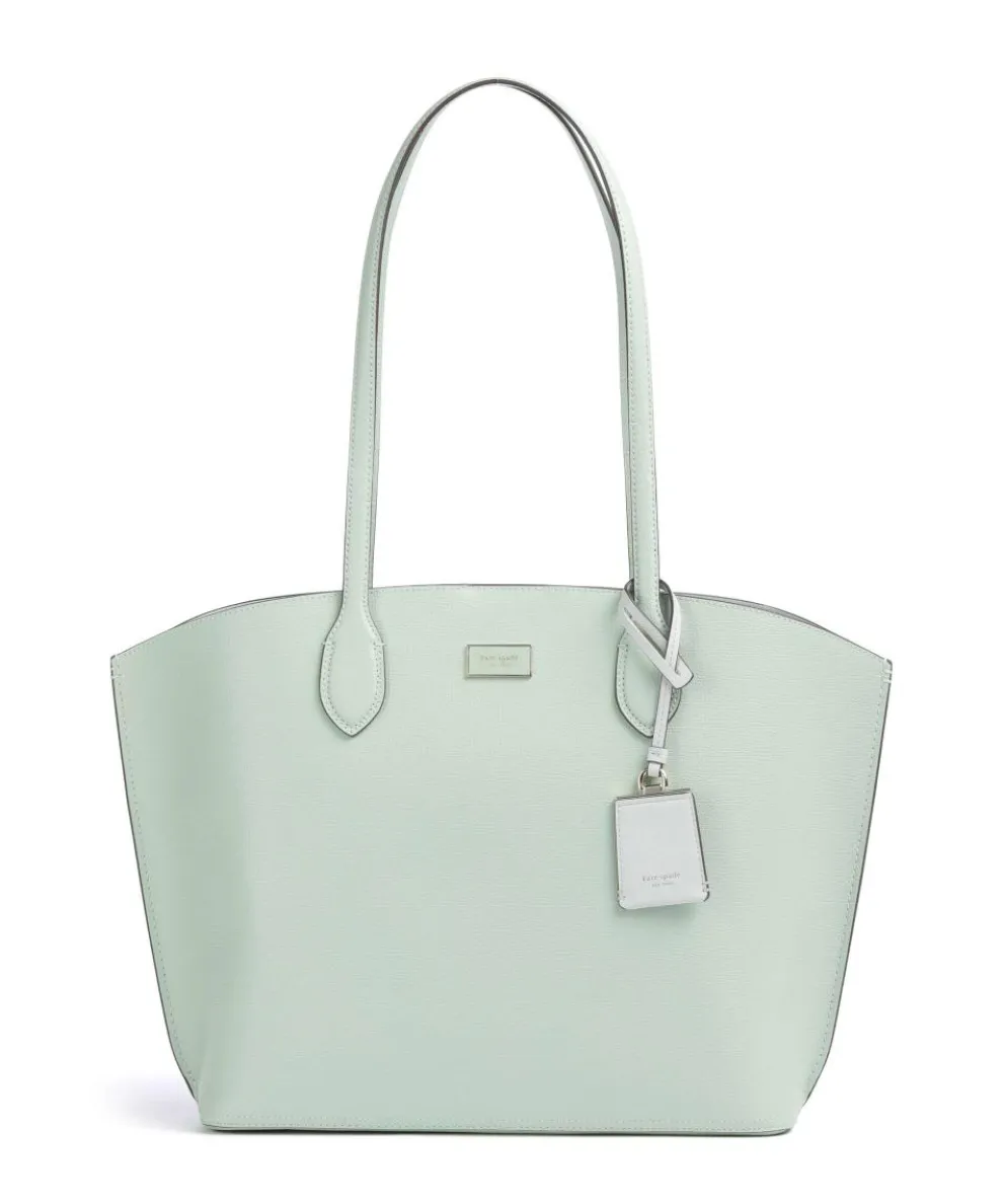 Suite Tote bag grained cow leather mint green