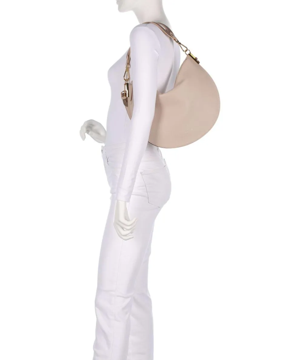 Sunup Hobo bag grained leather beige