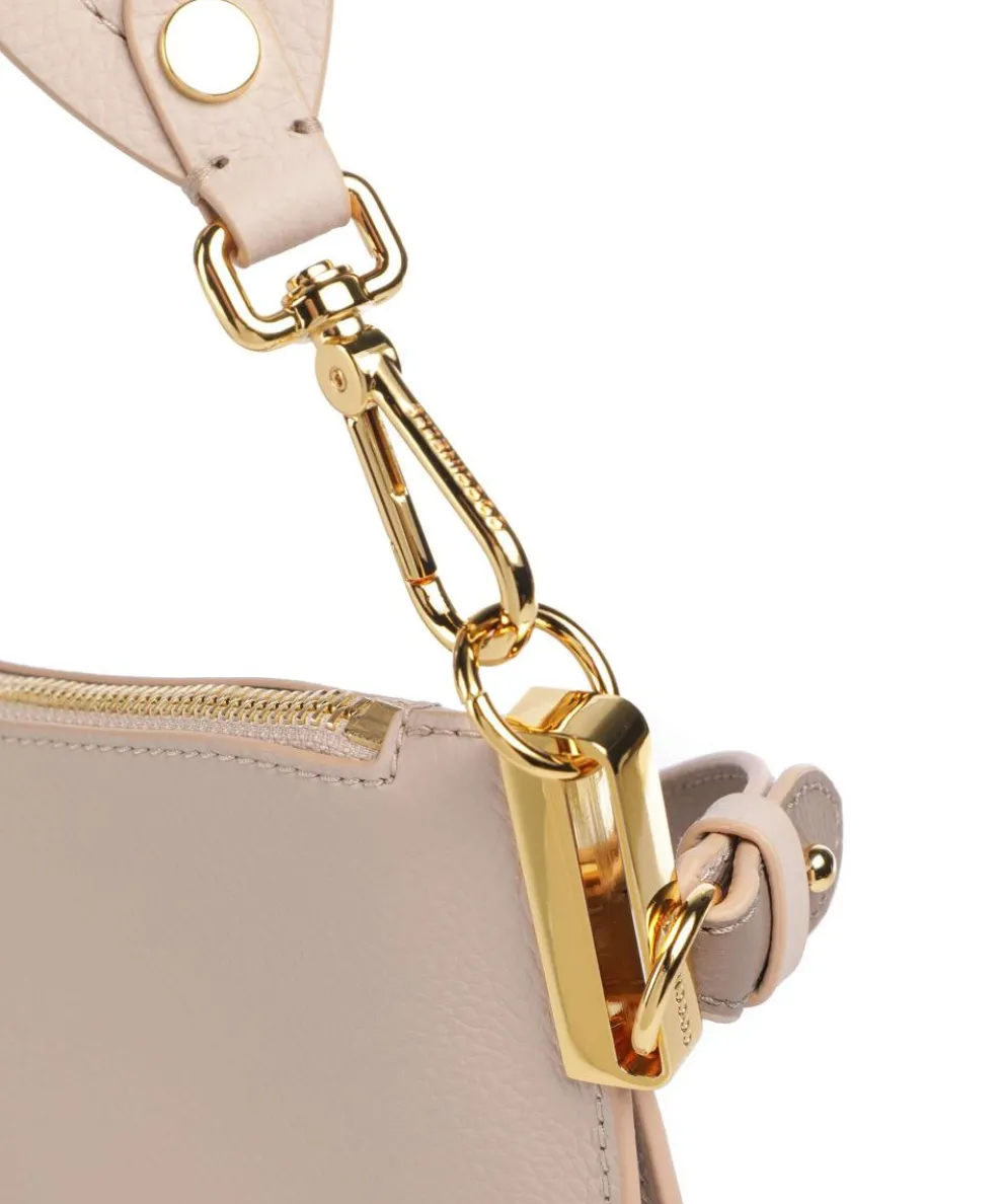 Sunup Hobo bag grained leather beige