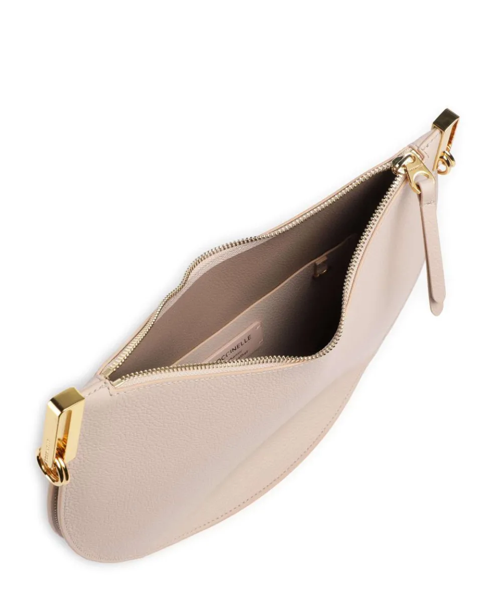 Sunup Hobo bag grained leather beige