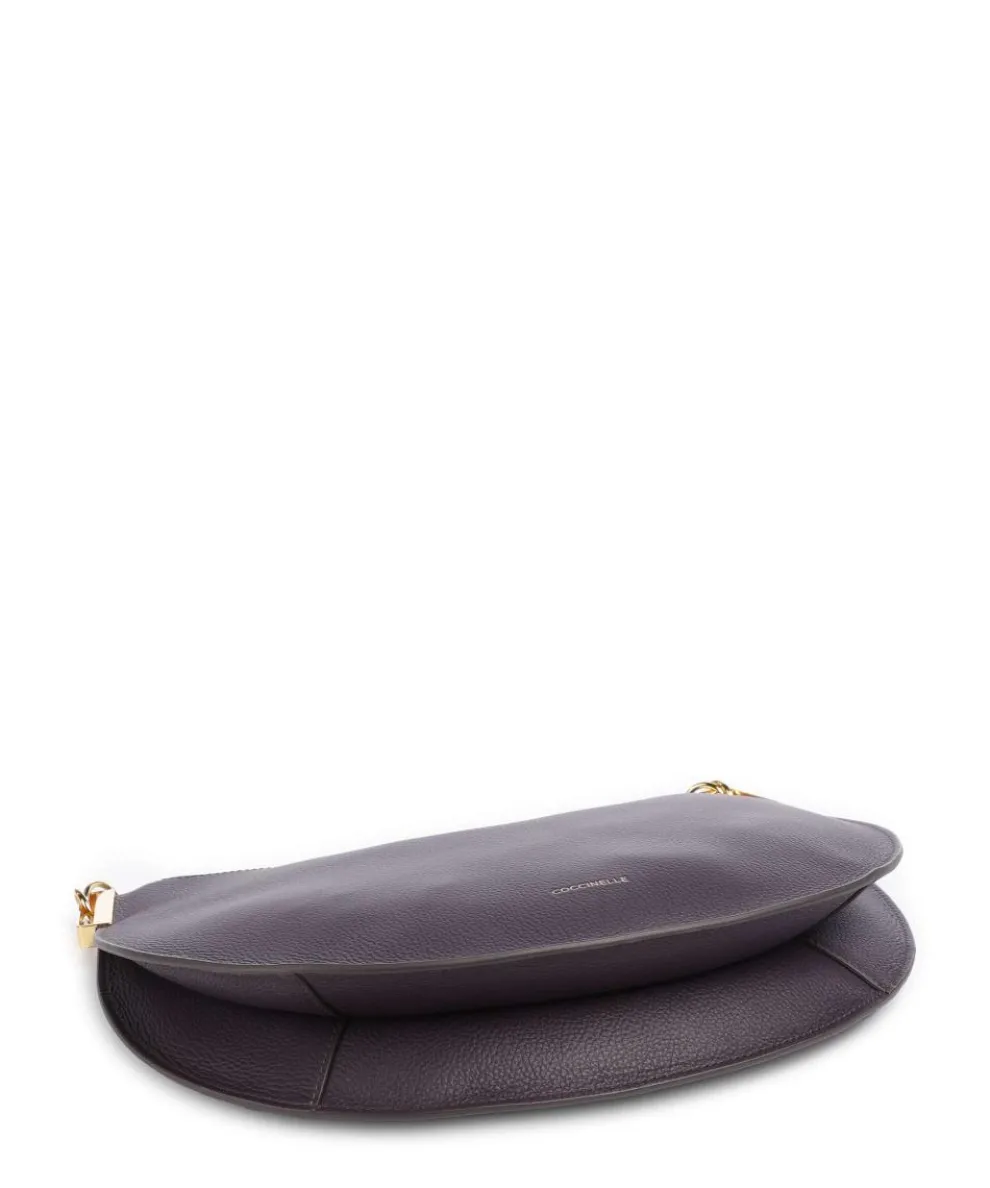 Sunup Hobo bag grained leather plum