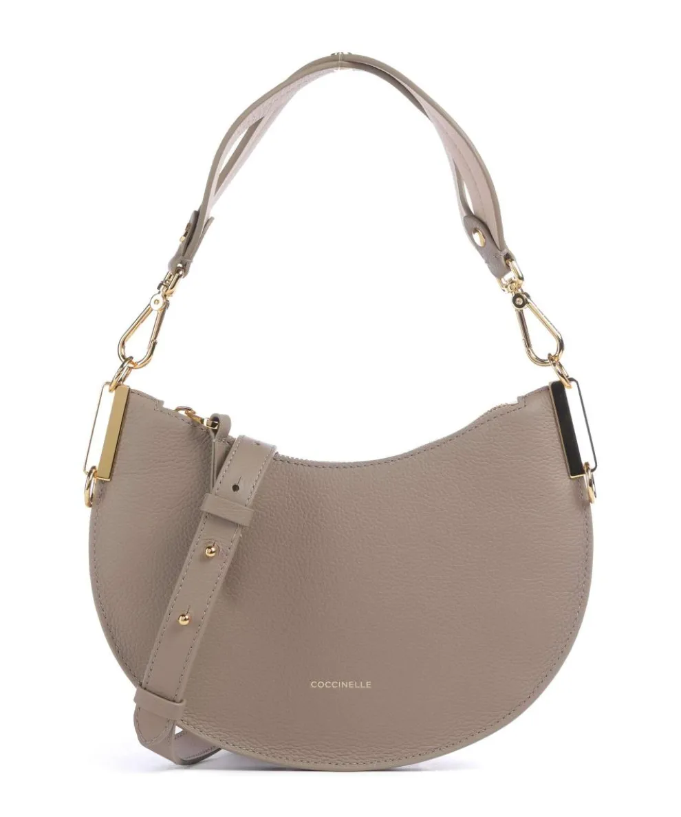 Sunup Shoulder bag grained cow leather taupe