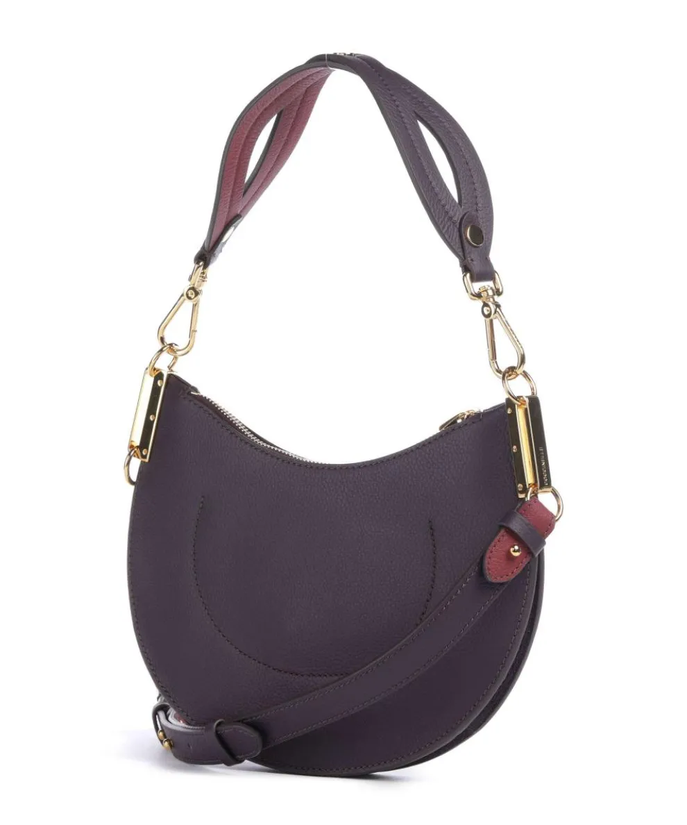 Sunup Shoulder bag grained cow leather plum