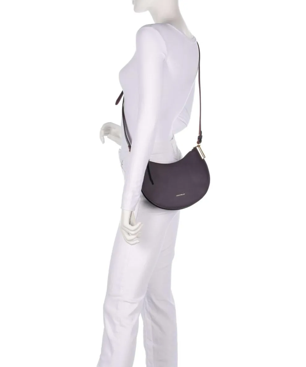 Sunup Shoulder bag grained cow leather plum