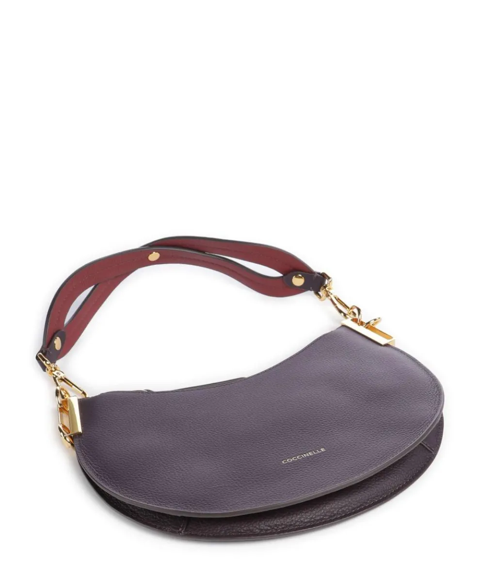 Sunup Shoulder bag grained cow leather plum