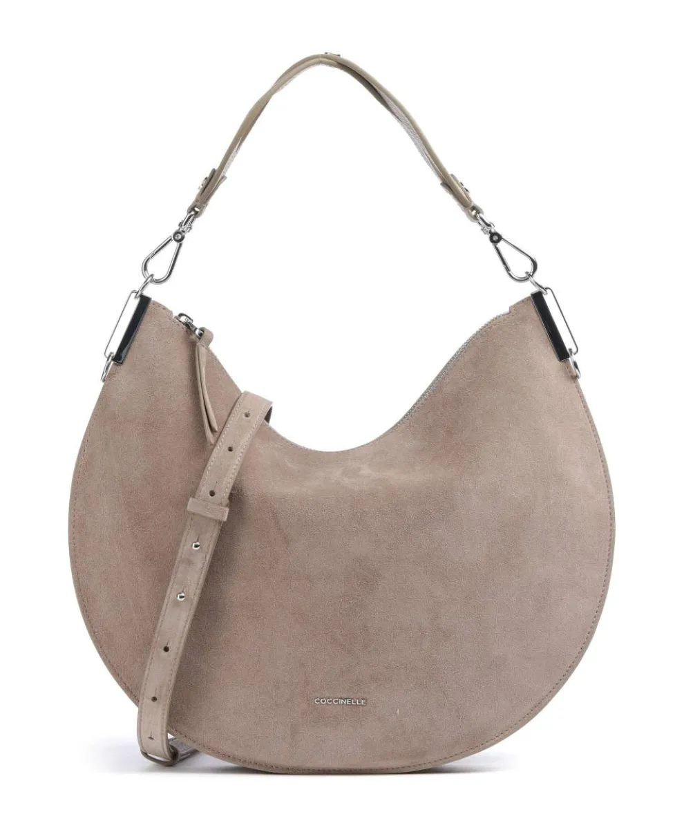 Sunup Suede Shoulder bag brushed cow leather taupe