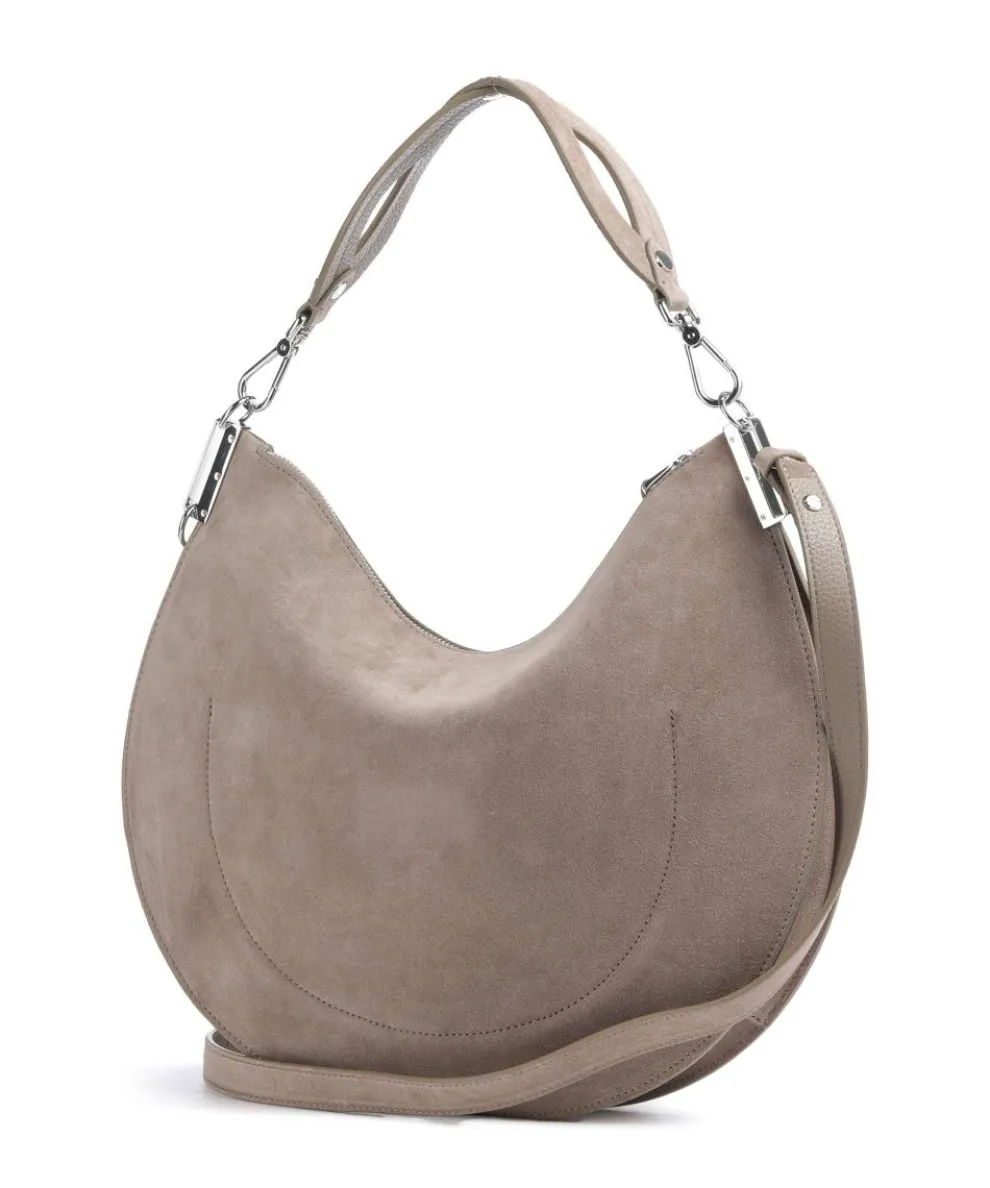 Sunup Suede Shoulder bag brushed cow leather taupe