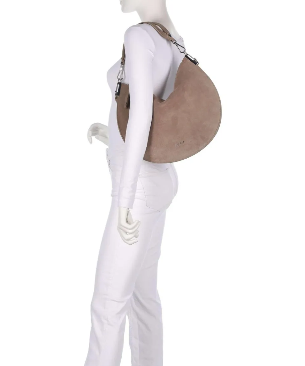 Sunup Suede Shoulder bag brushed cow leather taupe