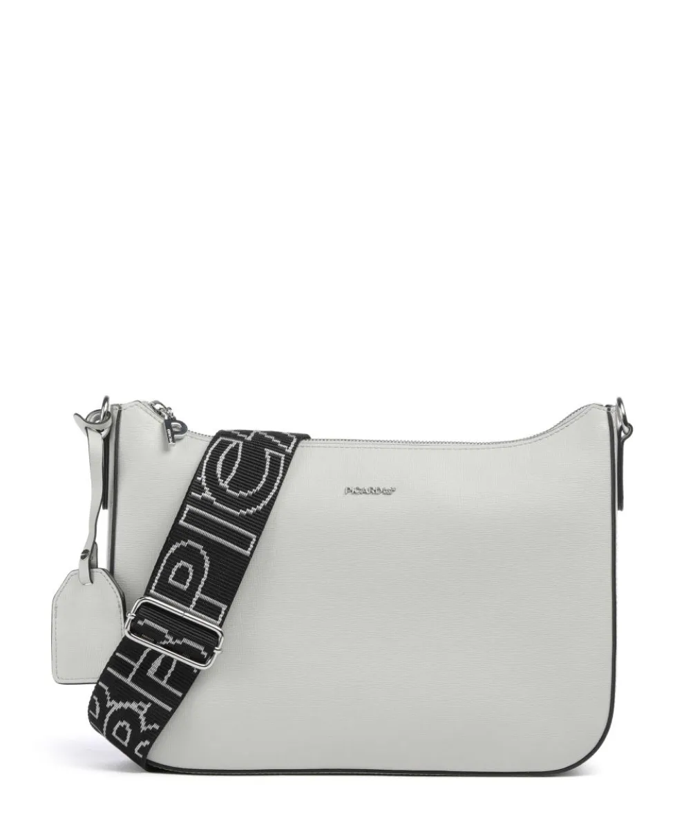 Super Star Crossbody bag saffiano cow leather light grey