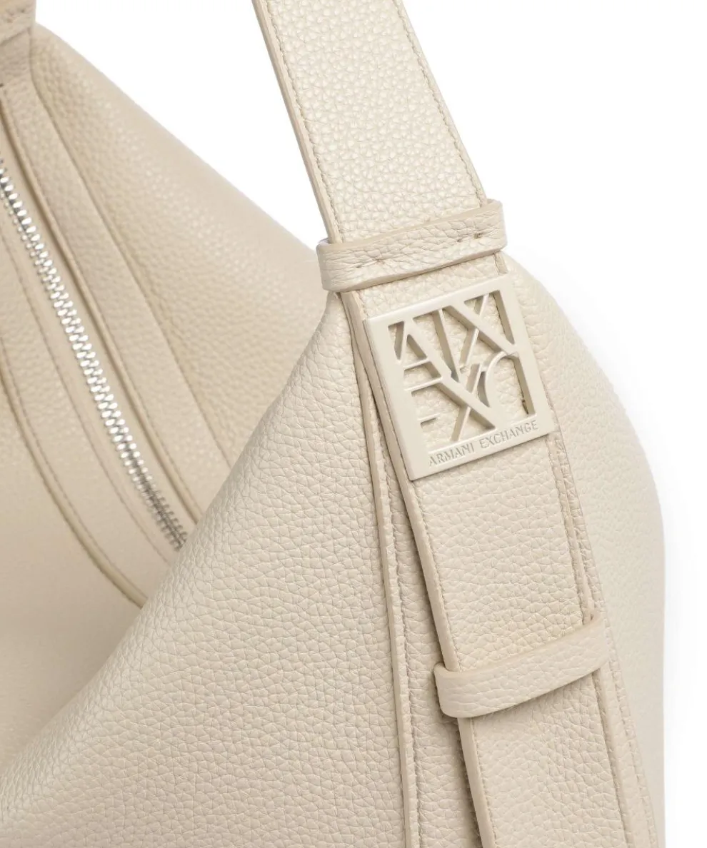 Susie M Hobo bag imitation leather cream