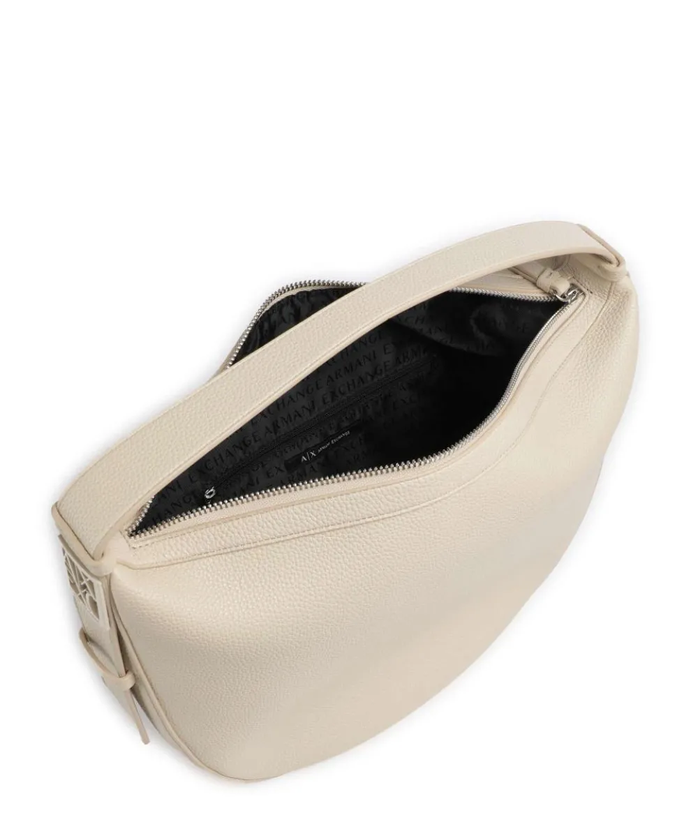Susie M Hobo bag imitation leather cream