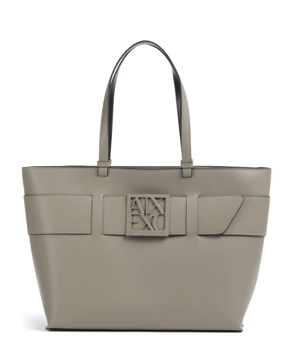 Susie M Tote bag imitation leather taupe