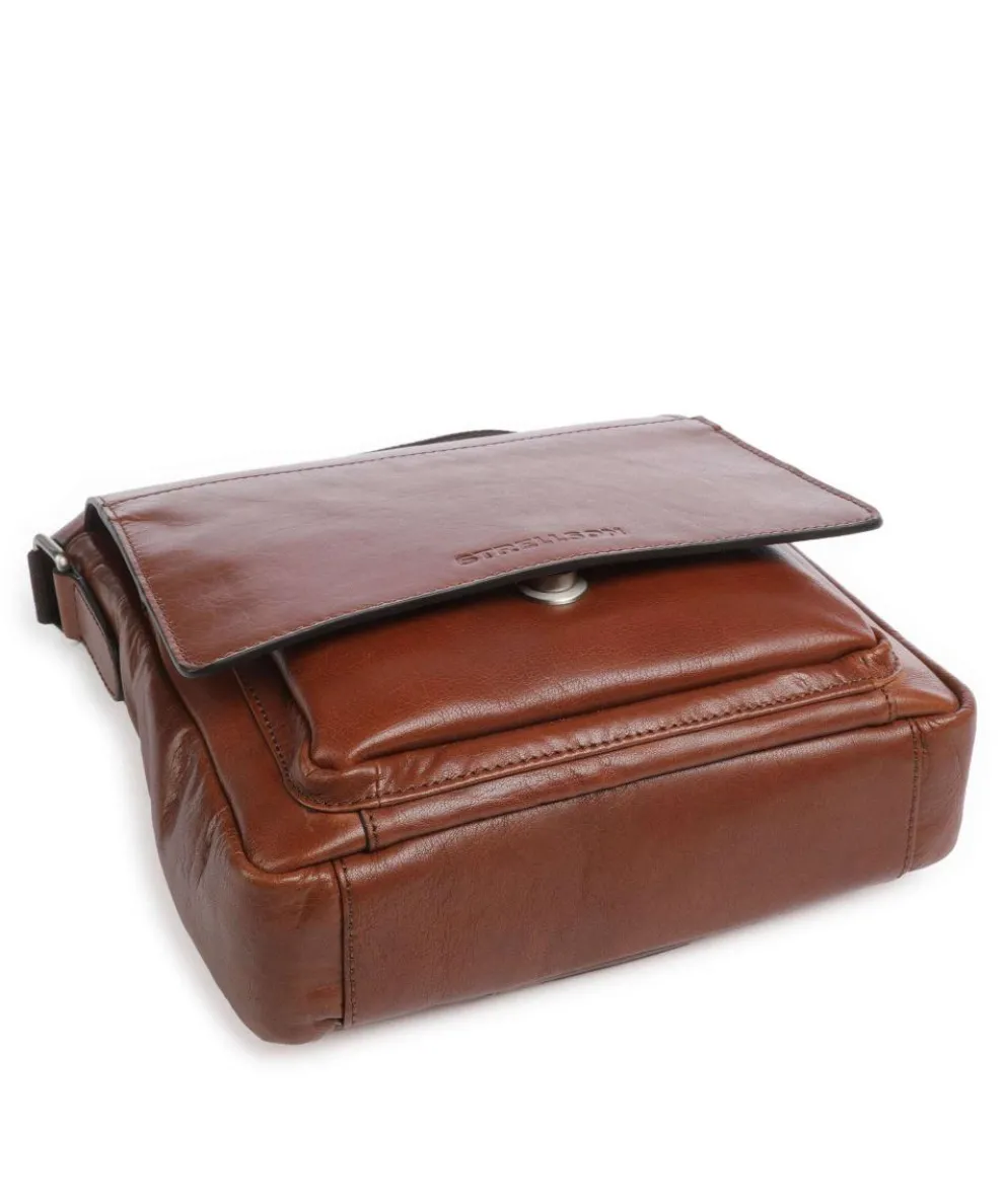 Swiss Cottage Clint Crossbody bag grained leather cognac