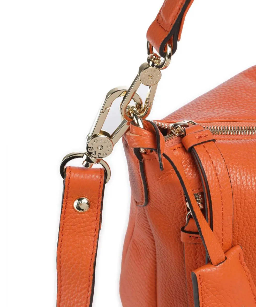 Adria Juna Hobo bag grained cow leather orange