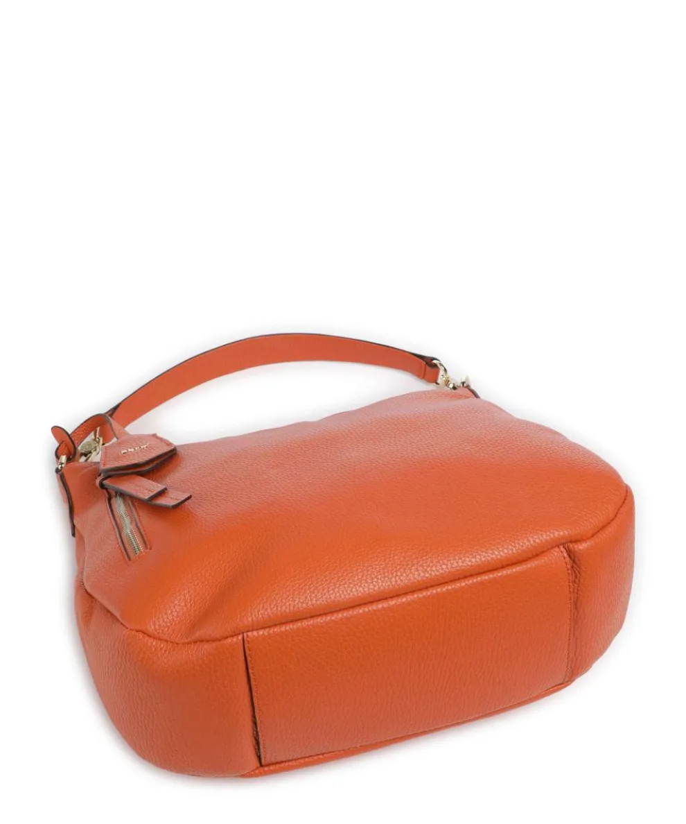 Adria Juna Hobo bag grained cow leather orange