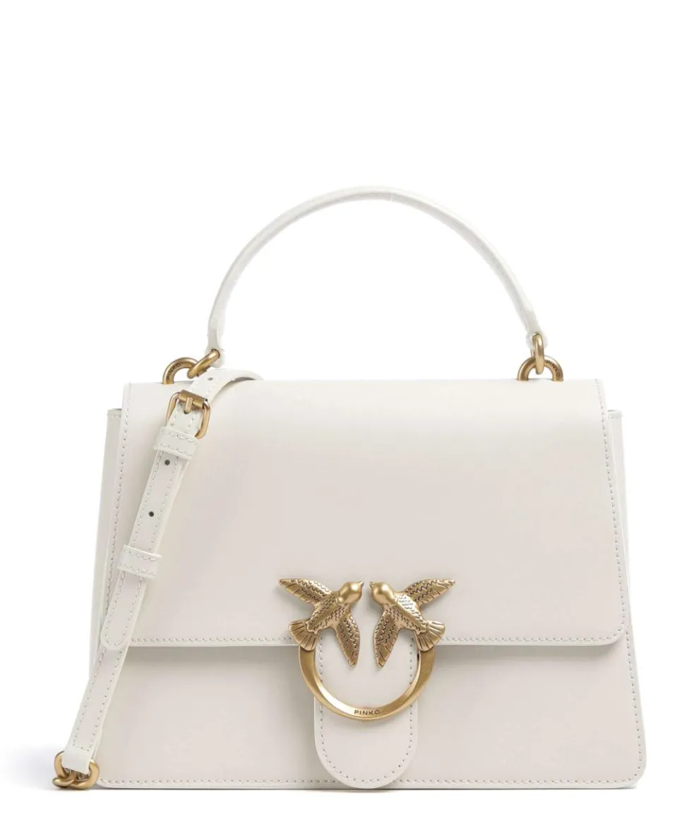 Love One Classic Handbag fine grain cow leather white