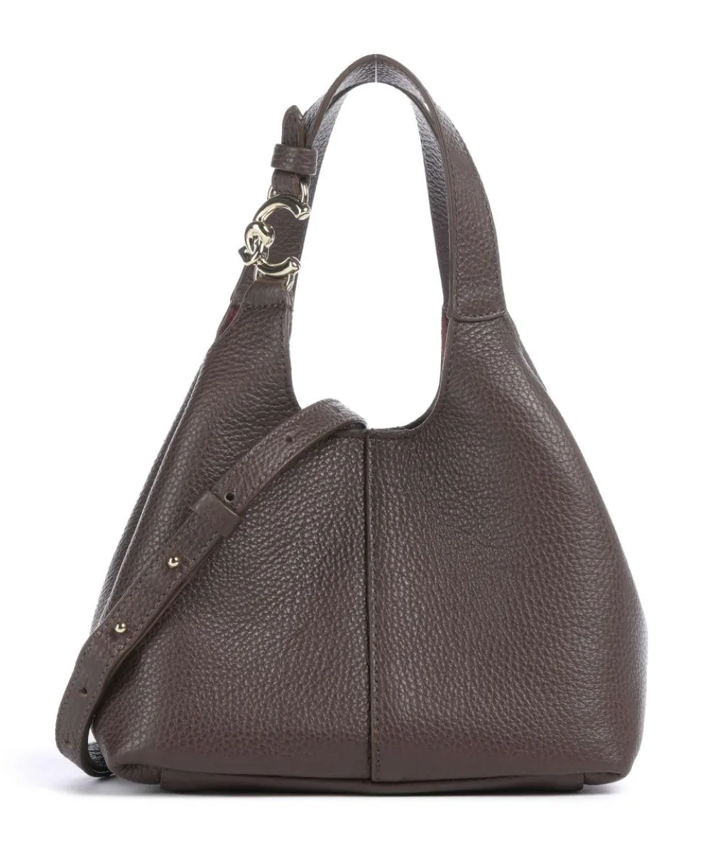 C-Easy Handbag grained leather dark brown