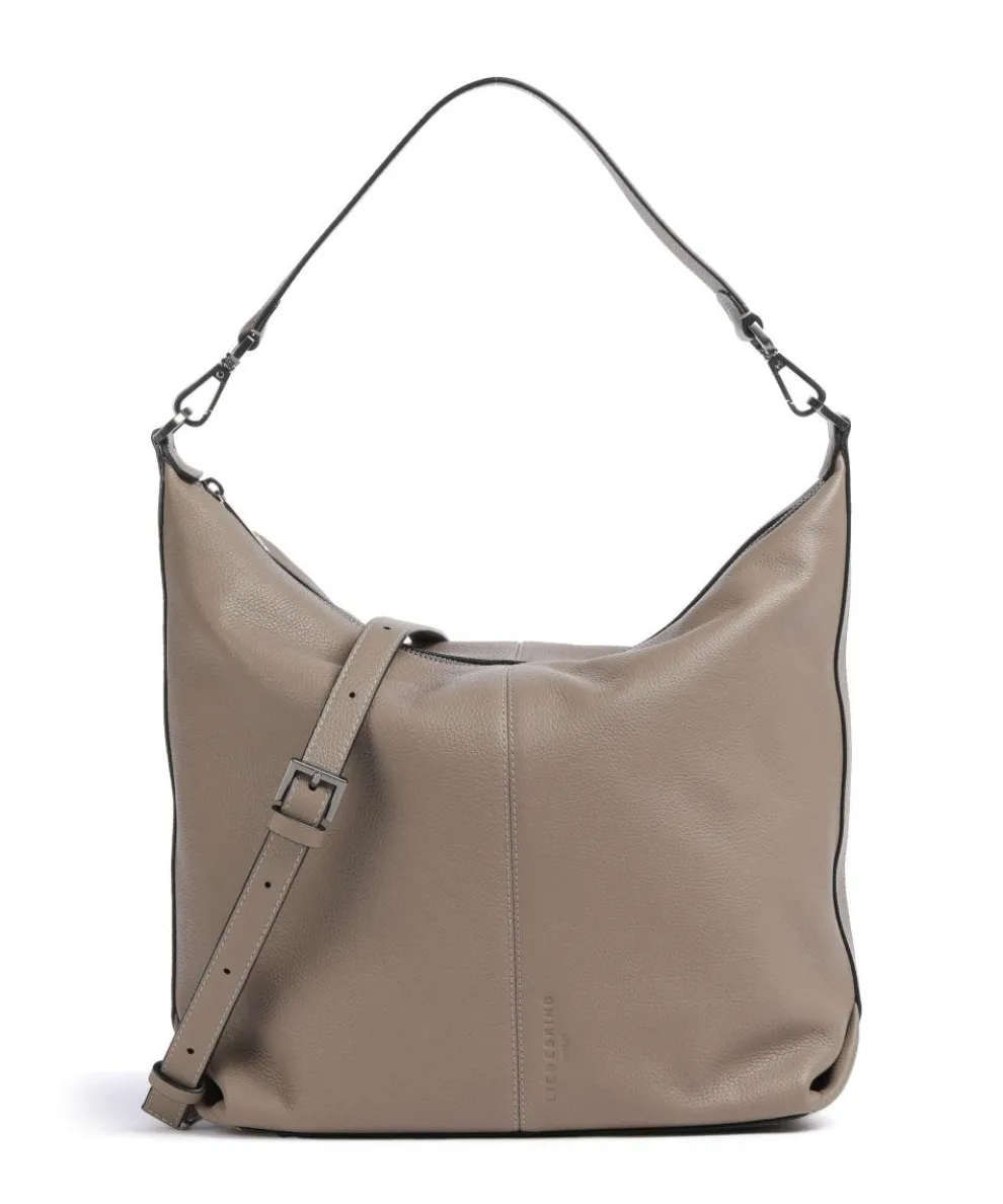 Paris Small Pebble M Hobo bag grained cow leather taupe