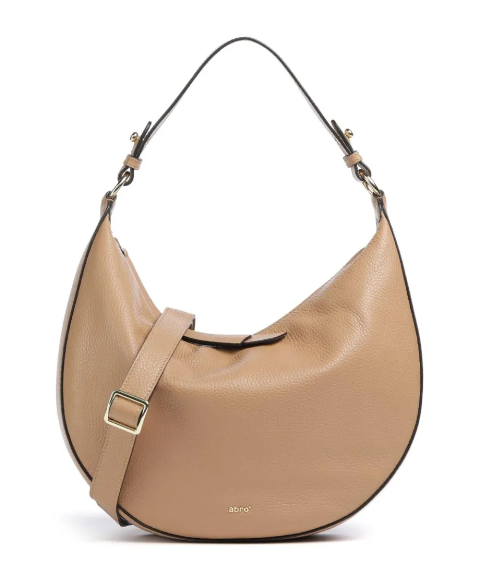 Adria Lulu Small Hobo bag grained leather nature