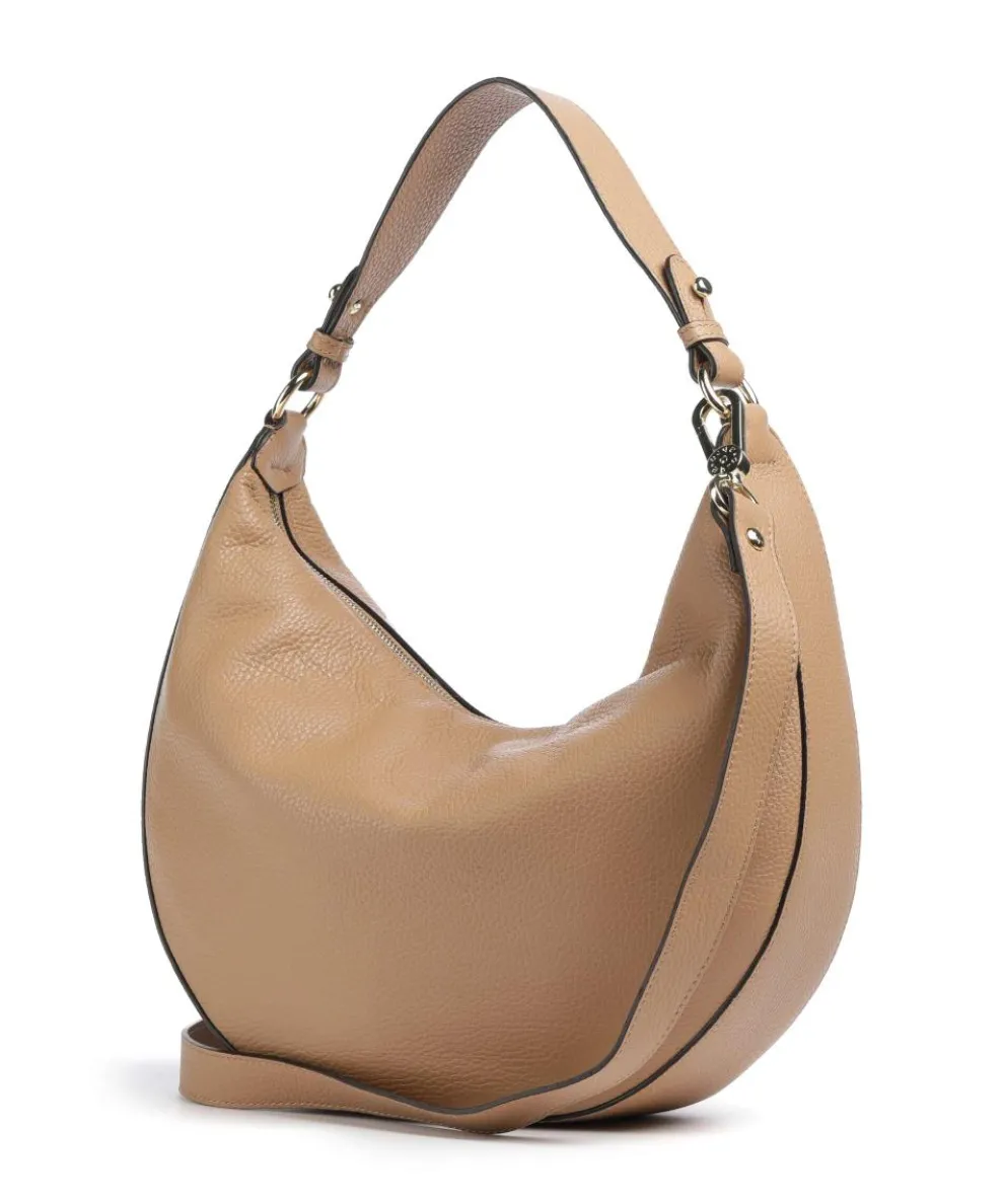 Adria Lulu Small Hobo bag grained leather nature