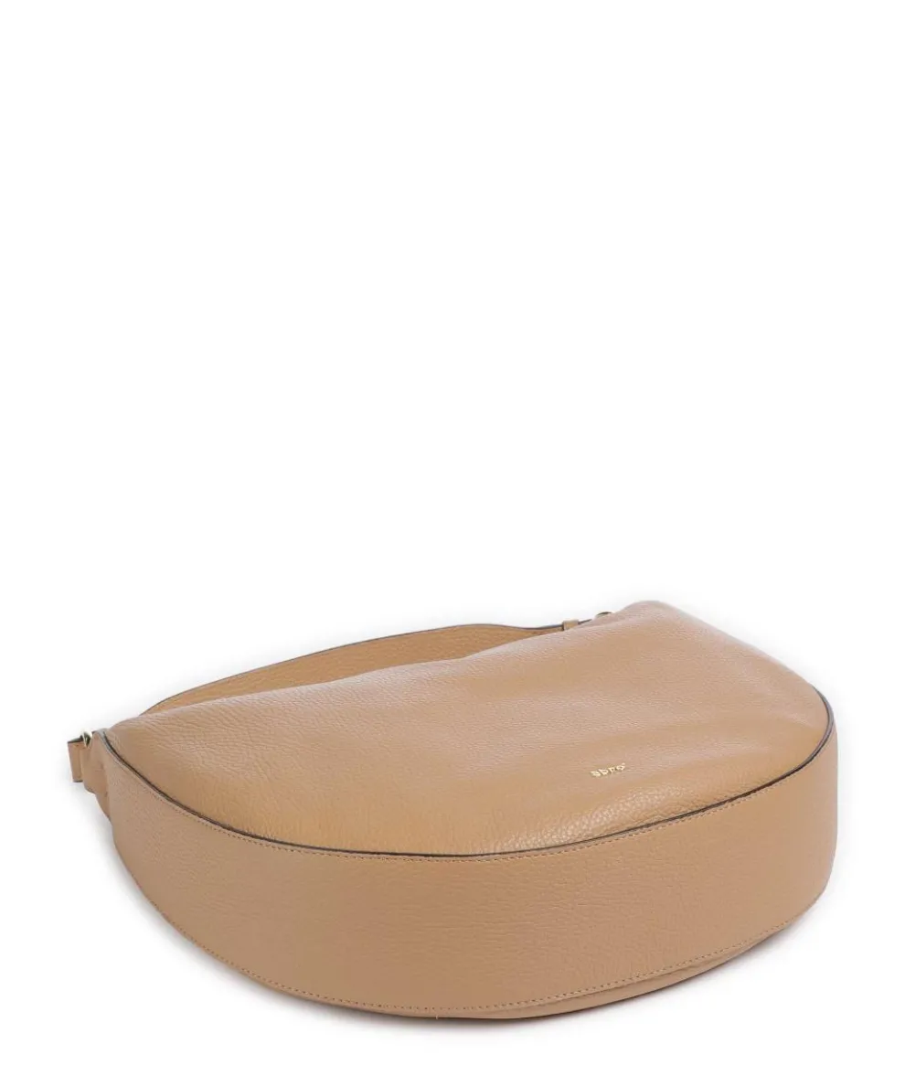 Adria Lulu Small Hobo bag grained leather nature