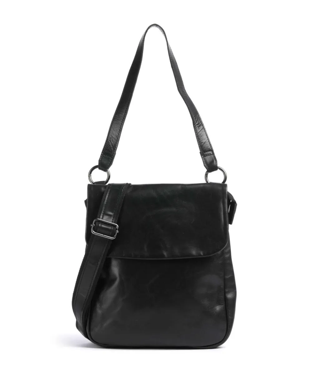 Caugio Shoulder bag fine grain cow leather black