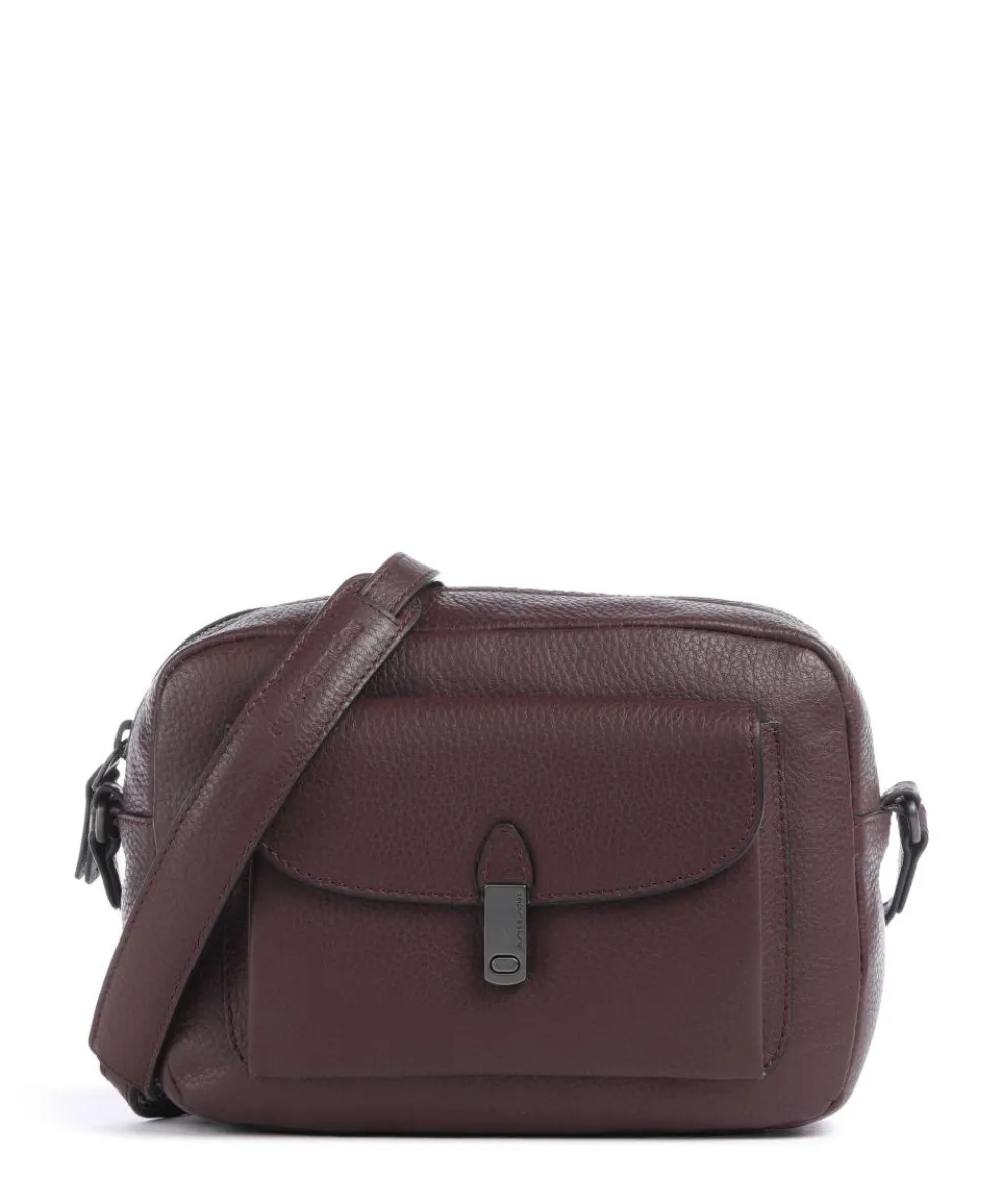 Philocalists Posh Crossbody bag grained leather bordeaux red