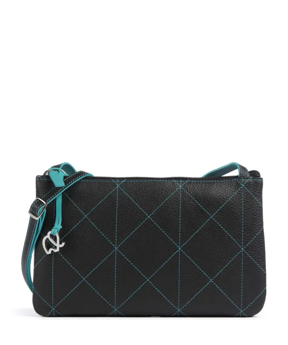 Pienza Crossbody bag grained leather black