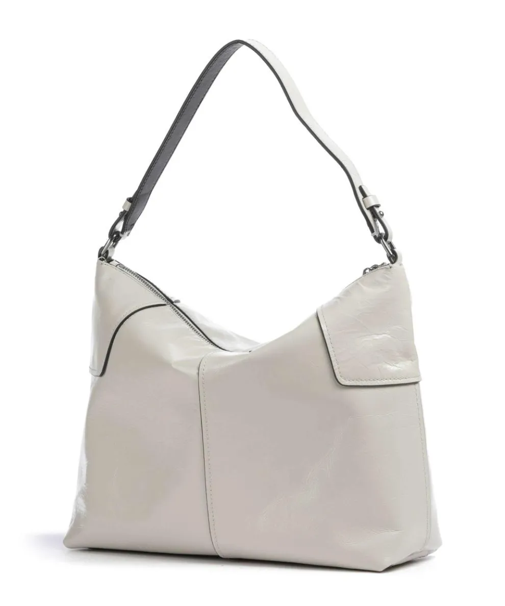 Mila Lack Distressed M Hobo bag cow leather ivory