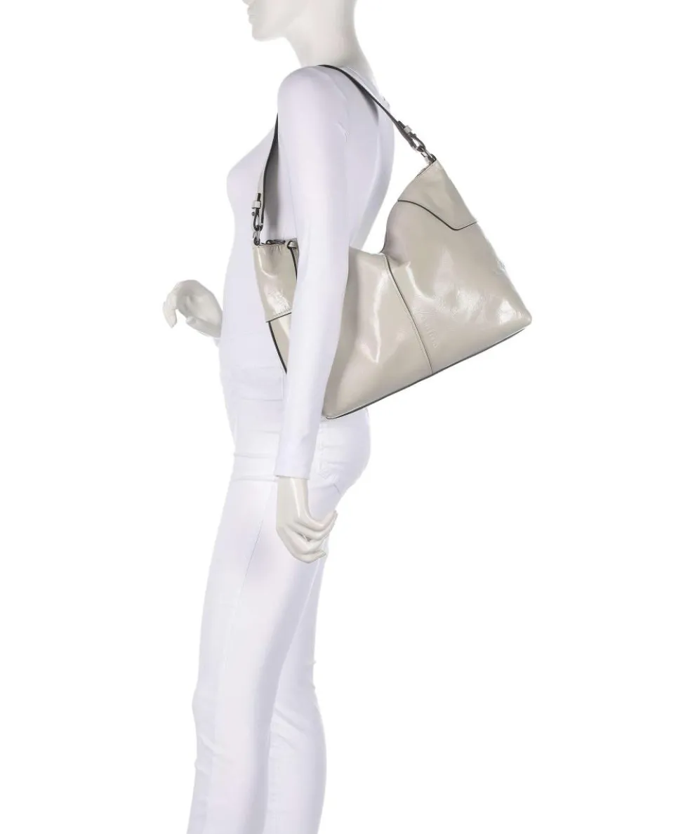 Mila Lack Distressed M Hobo bag cow leather ivory