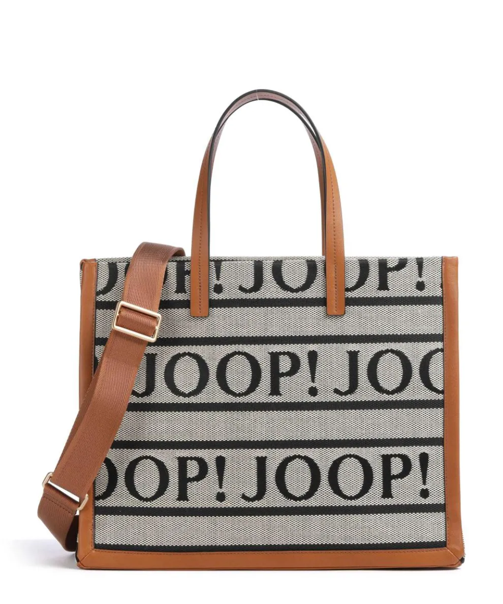 Paraffa Aurelia Handbag cotton beige/brown