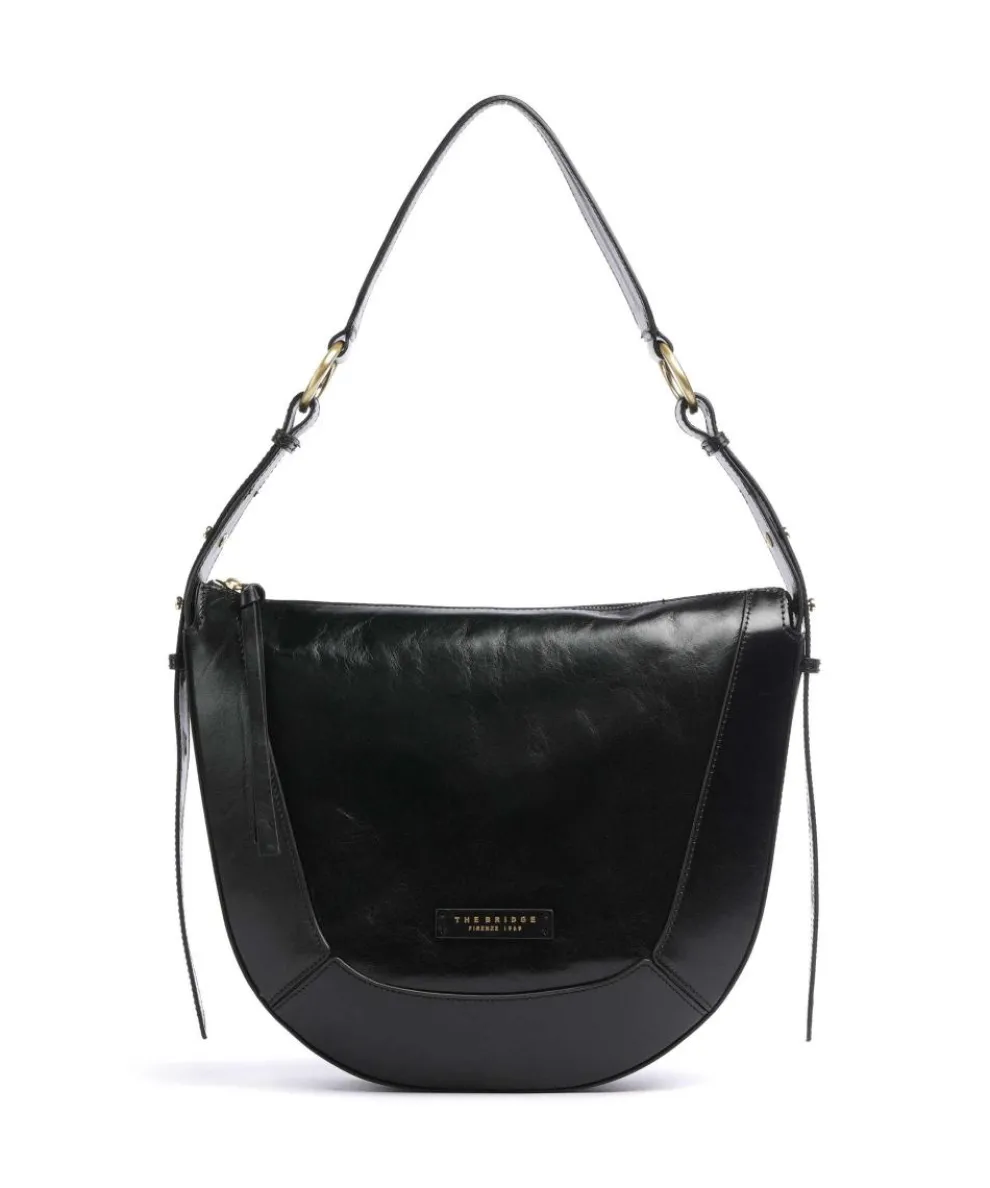 Fedora Shoulder bag fine grain cow leather black