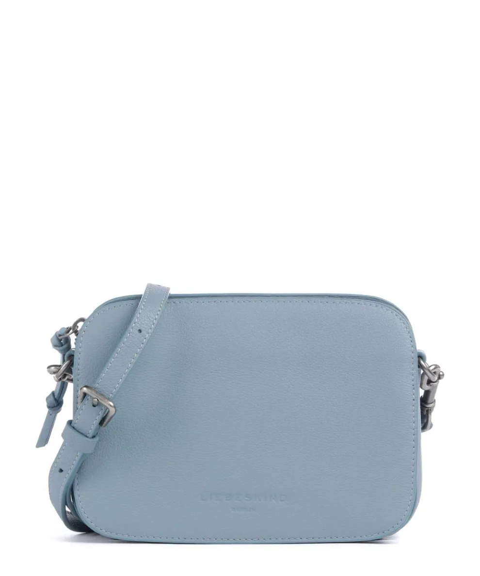 Harris Luka Crossbody bag grained leather blue-grey