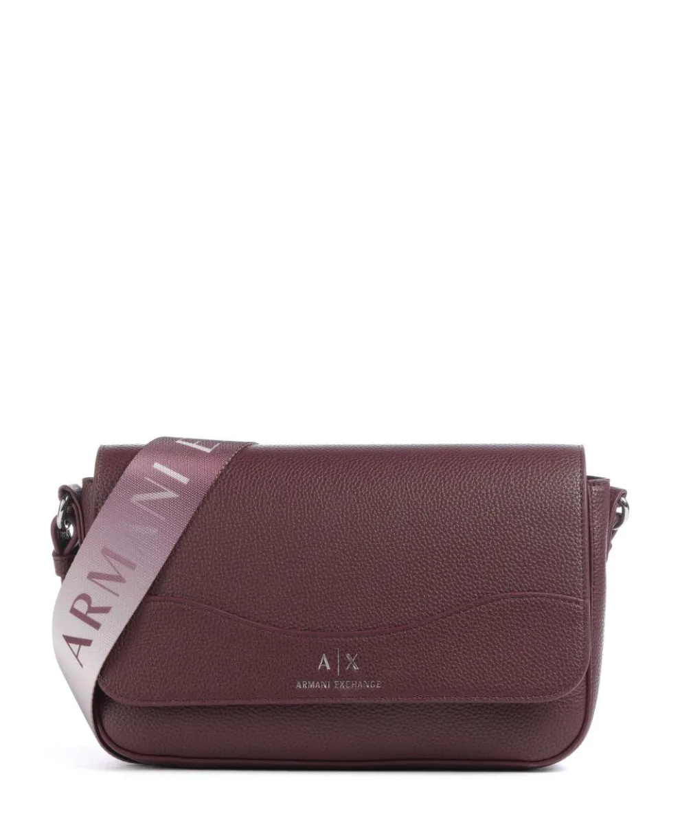 Wave Crossbody bag imitation leather wine