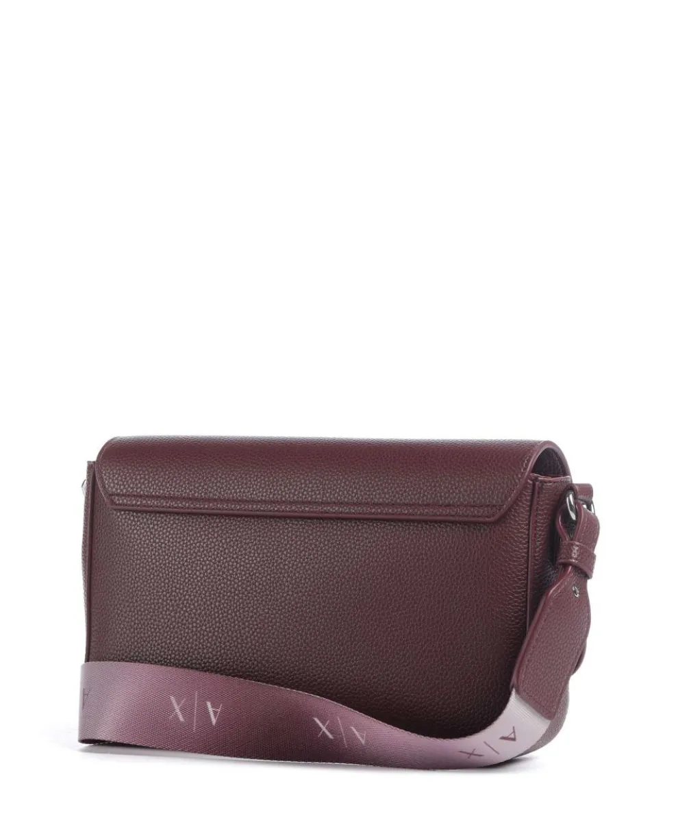 Wave Crossbody bag imitation leather wine
